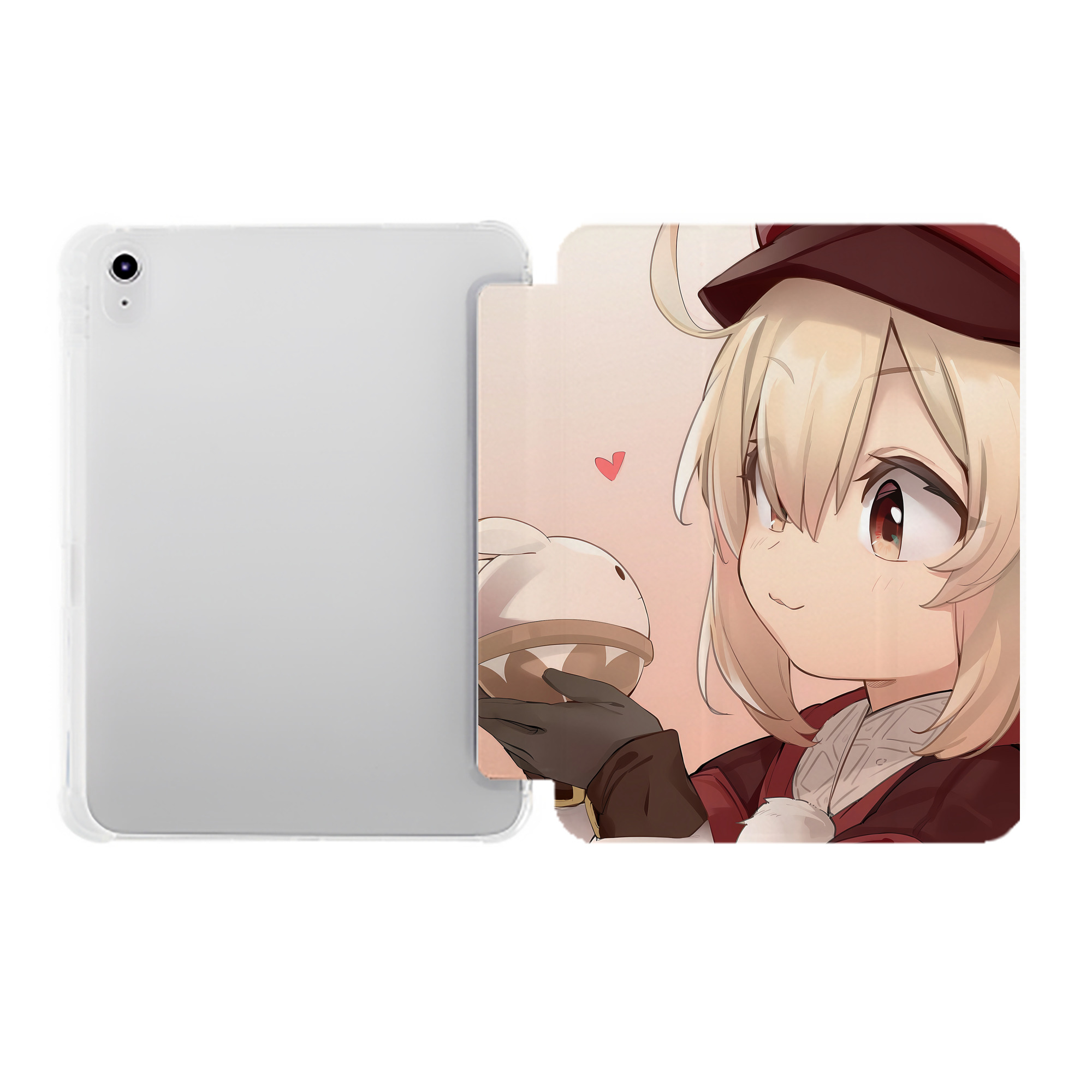 げんし神 genshin IPad ケース ペン収納付き 三つ折りスタンド PUレザー×シリコン 対応機種9.5/10.5/10.9インチ